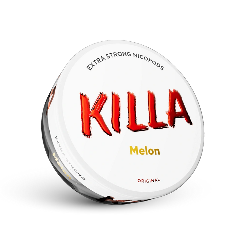Killa Melon Extra Strong Nicotine Pouches Δόση με γεύση πεπονιού, Αυθεντική Μορφή